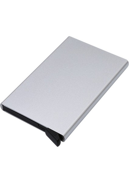 Kaliteli Paslanmaz Çelik Kredi Kartı Tutucu Erkekler Ince Anti Korumalı Seyahat Kımlık Kartı Sahibi Kadın Rfid Cüzdan Metal Kasa Porte Carte (Yurt Dışından) fırsatları