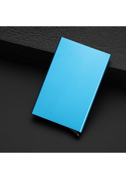 Kaliteli Paslanmaz Çelik Kredi Kartı Tutucu Erkekler Ince Anti Korumalı Seyahat Kımlık Kartı Sahibi Kadın Rfid Cüzdan Metal Kasa Porte Carte (Yurt Dışından) indirimleri