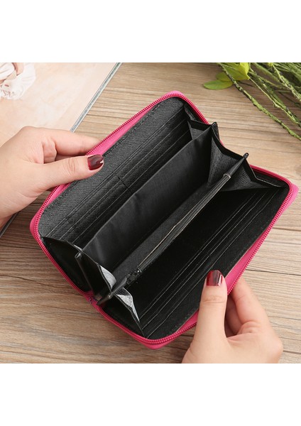 Etnik Nakış Çiçek Fermuar Debriyaj Cüzdan Çanta Kadın Uzun Çanta Banka Kartı Para Cebi Kredi Kartı Tutucu Kapak Çanta XB221 (Yurt Dışından) fırsatları