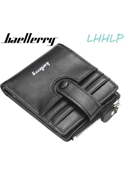 K9103 Erkekler Için Moda Oturumu Cüzdan Çok Fonksiyonlu Para Klipsi Rahat Erkek Deri Premium Kalite Kısa Bifold Fermuarlı Cüzdan Bozuk Para Cüzdanı Kart Sahibinin Fotoğrafı (Yurt Dışından)