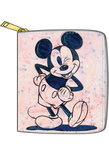 2022 Yeni Mickey Mouse Cüzdan Kadınlar Için Disney Karikatür Anime Çantalar ve Çanta Fermuarlı Mini Bozuk Para Cüzdanı Kızın Doğum Günü Hediyesi (Yurt Dışından) modelleri