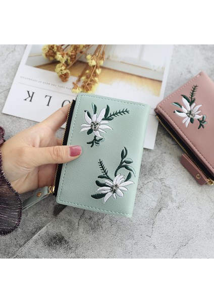 Yeni Kadın Cüzdan Baskı Çiçek Küçük Cüzdan Kadın Fermuarlı Mini Bozuk Para Cüzdanı Bayanlar Küçük Cüzdan Kadın Deri Kart Tutucu (Yurt Dışından) fiyatları