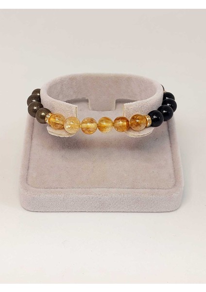 Bolluk & Bereket Enerjisi 8mm Özel Kombinasyon Doğal Taş Kadın Bileklik