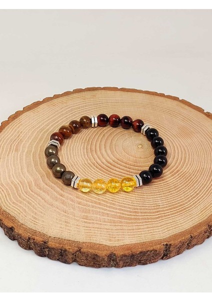 Bolluk & Bereket Enerjisi 8mm Özel Kombinasyon Erkek Bileklik modelleri