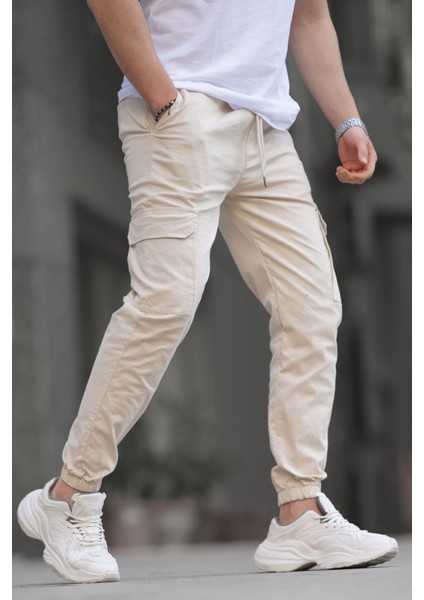 Taş Rengi Kargo Cep Jogger Pantolon 5437 fiyatları