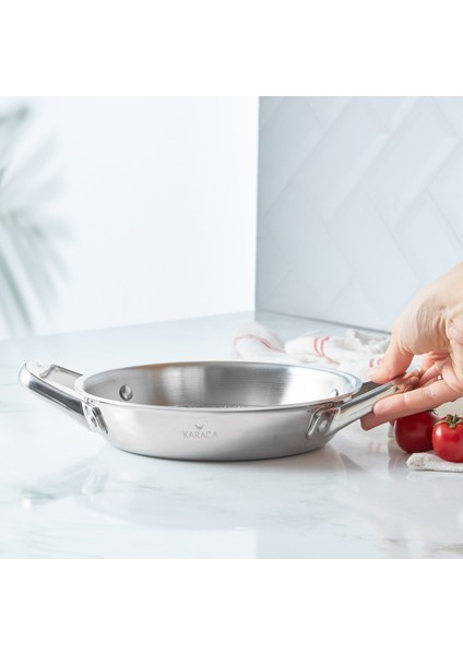 3Ply PowerSteel 316+ Çelik İndüksiyon Tabanlı Petekli Sahan 20 cm 1 Lt16 Çelik Petekli 20 cm Sahan 1 Lt fiyatları