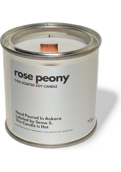 : Kokulu Soya Mum : 280 gr : Rose Peony