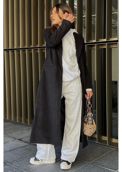 Gri Wide Leg Basic Eşofman Altı MG1916