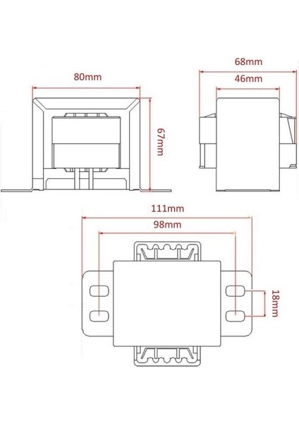 CX-7642 80W 15V Ac Trafo - Transformatör