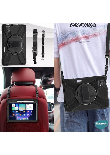 Xiaomi Pad 6 Kılıf Heavy Defender Siyah modelleri