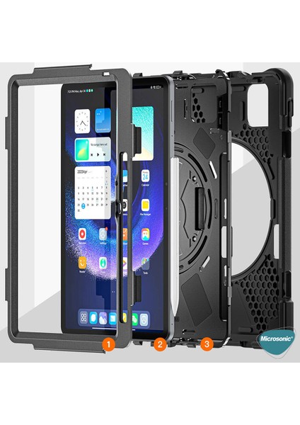 Xiaomi Pad 6 Kılıf Heavy Defender Siyah fırsatları