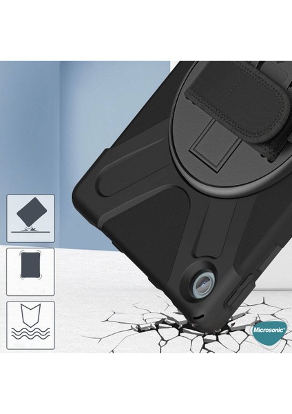 Lenovo Tab M10 Plus 3.nesil 10.6`` Kılıf (TB-125F-TB-128F) Heavy Defender Siyah fırsatları