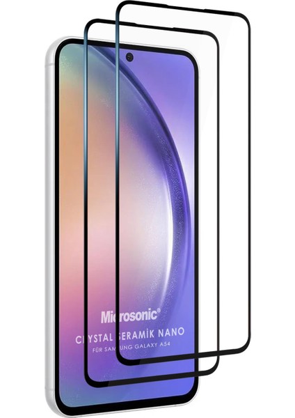 Samsung Galaxy A54 Crystal Seramik Nano Ekran Koruyucu Siyah (2 Adet)