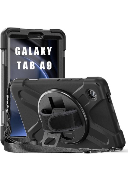 Samsung Galaxy Tab A9 Kılıf Heavy Defender Siyah