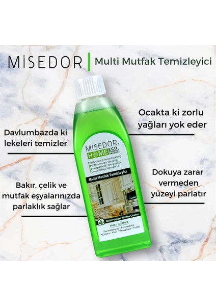 3 Lü Set Doğal Mutfak Temizleyici 400 ml