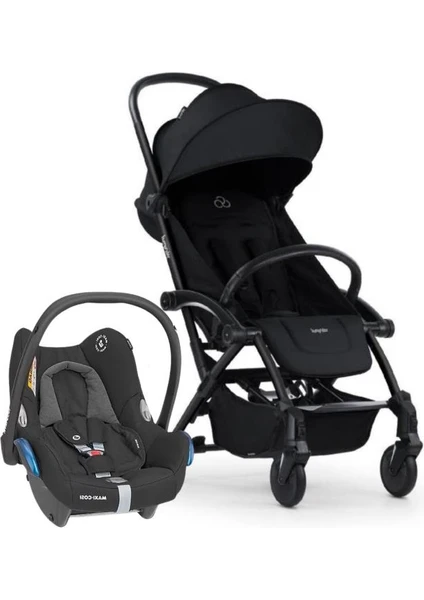 Connect 3 Bebek Arabası Black-Black Travel Set Cabriofix Black