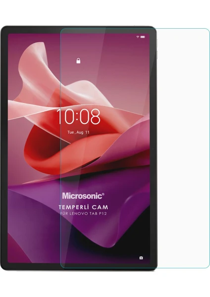 Lenovo Tab P12 Tempered Glass Cam Ekran Koruyucu