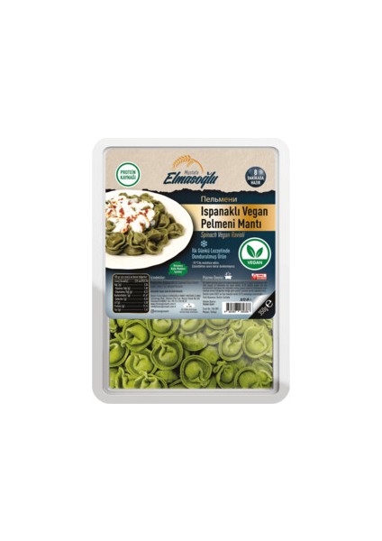 Ispanaklı Vegan Pelmeni Mantı 350 gr