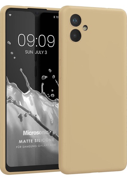 Matte Silicone Samsung Galaxy A05 Kılıf Gold