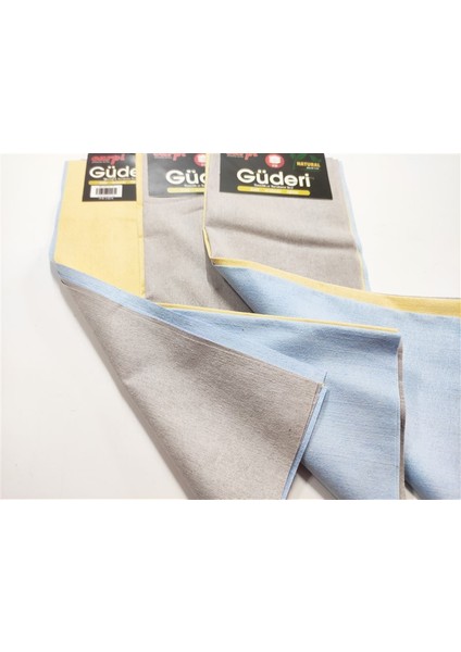 3 Adet 40X30 cm Güderi Bez Eko Üçlü Set Evde Ofiste Arabada