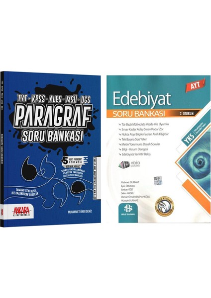 Bilgi Sarmal AYT Edebiyat ve Akm Paragraf Soru Bankası Seti 2 Kitap