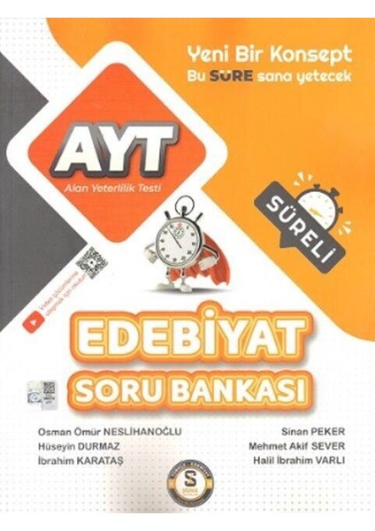 AYT Edebiyat Süreli Soru Bankası Süre Yayınları