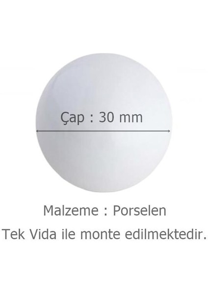 5 Adet Tomurcuk Porselen Top Düğme Mavi Çocuk Odası Kulp modelleri