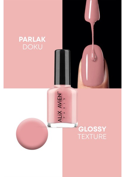 Nude Pembe Oje 80 - Yüksek Pigmentli Uzun Süreli Kalıcılık Hızlı Kuruma - Nail Lacquer 80