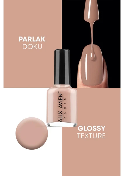 Alix Avien Nude Oje 49 - Yüksek Pigmentli Uzun Süreli Kalıcılık Hızlı Kuruma - Nail Lacquer 49