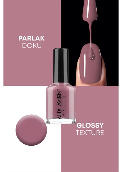 Alix Avien Nude Pembe Oje 83 - Yüksek Pigmentli Uzun Süreli Kalıcılık Hızlı Kuruma - Nail Lacquer 83