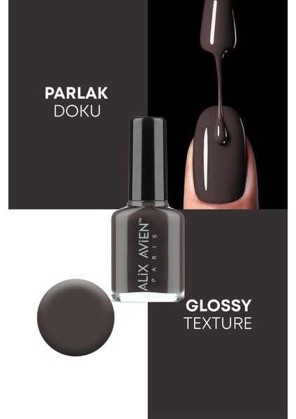 Alix Avien Kahverengi Oje 53 - Yüksek Pigmentli Uzun Süreli Kalıcılık Hızlı Kuruma - Nail Lacquer 53