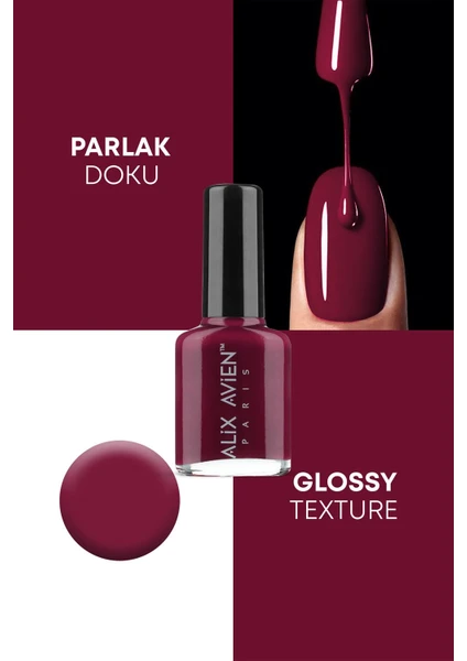 Alix Avien Oje 106 - Yüksek Pigmentli Uzun Süreli Kalıcılık Hızlı Kuruma - Nail Lacquer 106