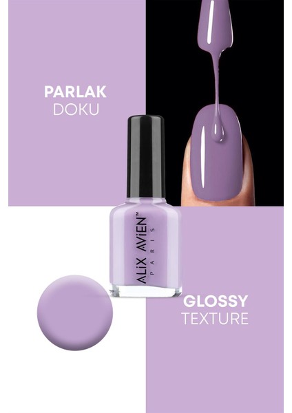 Lila Oje 75 - Yüksek Pigmentli Uzun Süreli Kalıcılık Hızlı Kuruma - Nail Lacquer 75