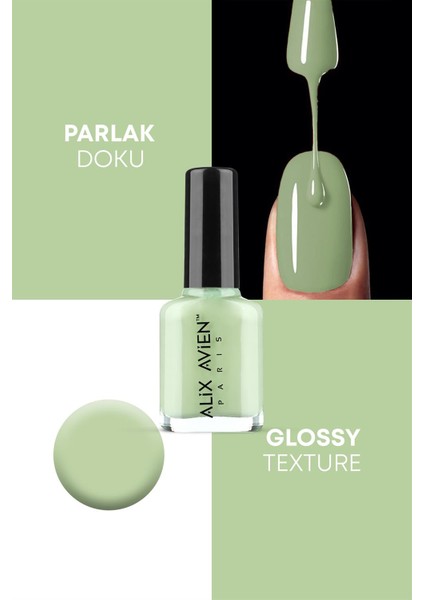 Mint Yeşil Oje 67 - Yüksek Pigmentli Uzun Süreli Kalıcılık Hızlı Kuruma - Nail Lacquer 67