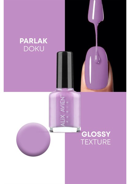 Lavanta Pembe 62 - Yüksek Pigmentli Uzun Süreli Kalıcılık Hızlı Kuruma - Nail Lacquer 62