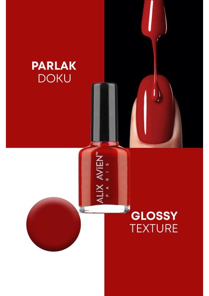 Kırmızı Oje 57 - Yüksek Pigmentli Uzun Süreli Kalıcılık Hızlı Kuruma - Nail Lacquer 57