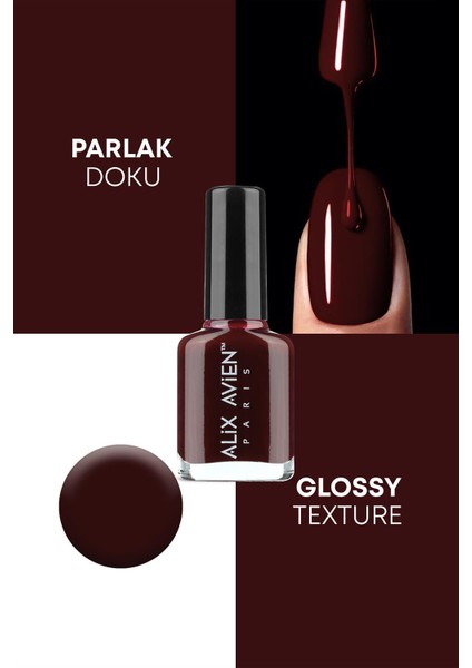 Bordo Oje 22 - Yüksek Pigmentli Uzun Süreli Kalıcılık Hızlı Kuruma - Nail Lacquer 22