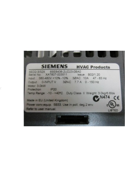 6SE6436-2UD23-0BA0 Mıcromaster Yeni Kutu Açık fırsatları