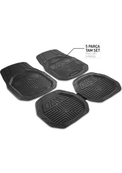 Havuzlu 3D Paspas Takımı 5 Parça