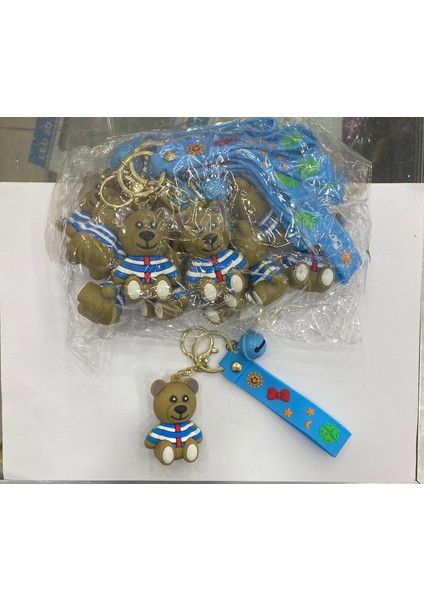 3D Figür Sevimli Ayıcık Karakter Anahtarlık
