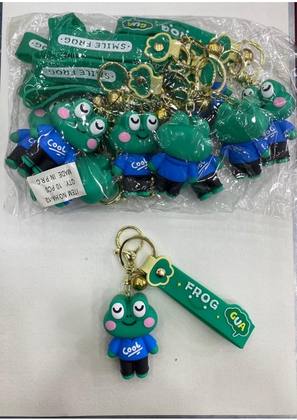 3D Figür Frog Karakter Anahtarlık