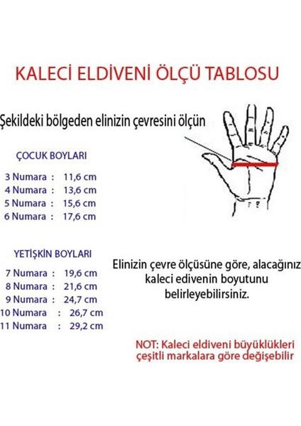 Kidz Çocuk Kaleci Eldiveni 5-7 Yaş