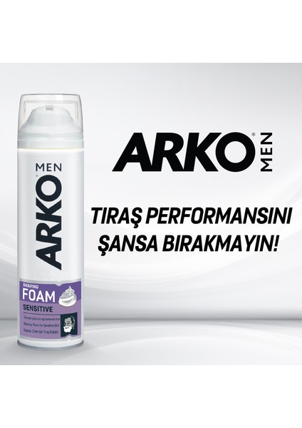 Men Sensitive Erkek Tıraş Köpüğü 4x200ml