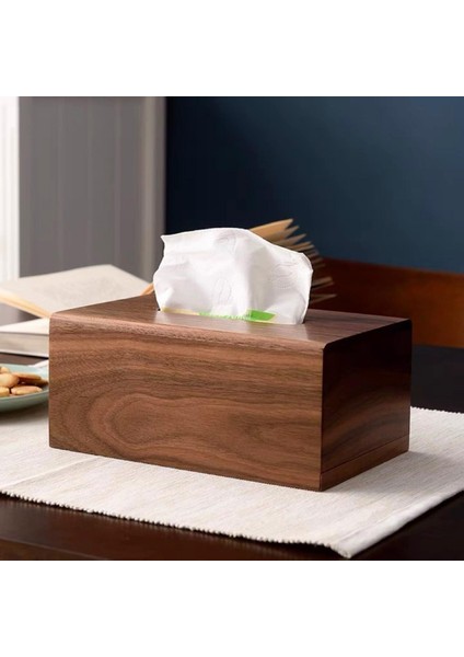 Banyo Masa Üstü Ofis ve Ev Için Ahşap Doku Kutusu Süs Peçete Kılıfı (Yurt Dışından) fiyatları