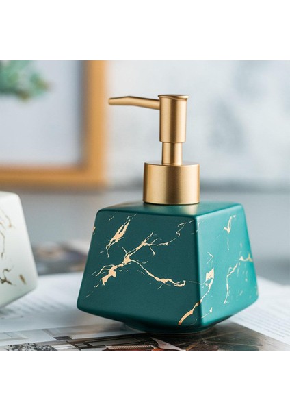 Seramik Sıvı Losyon Dispenseri 260ML Pompa Şişesi Doldurulabilir, Dayanıklı ve Kullanılabilir - Yeşil (Yurt Dışından) fiyatları