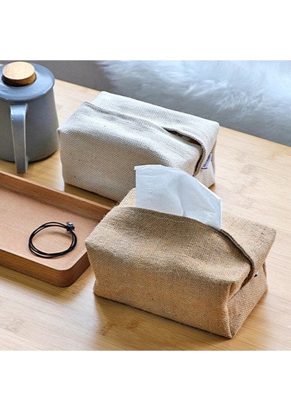 Oda Tezgahı Beyaz Için Keten Mendil Tutucu Bez Mendil Kılıfı (Yurt Dışından) fiyatları