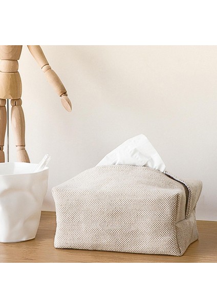 Oda Tezgahı Beyaz Için Keten Mendil Tutucu Bez Mendil Kılıfı (Yurt Dışından) indirimleri