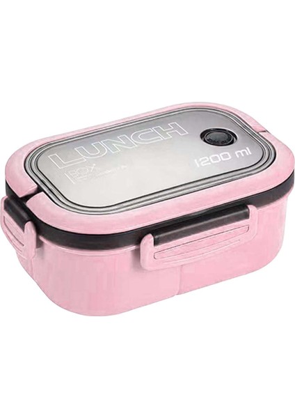 Öğle Yemeği Kutusu Yemek Kabı 2 Katlı 3 Bölmeli Bölünmüş Yeniden Kullanılabilir Aksesuar Gül Kırmızı (Yurt Dışından) fiyatları