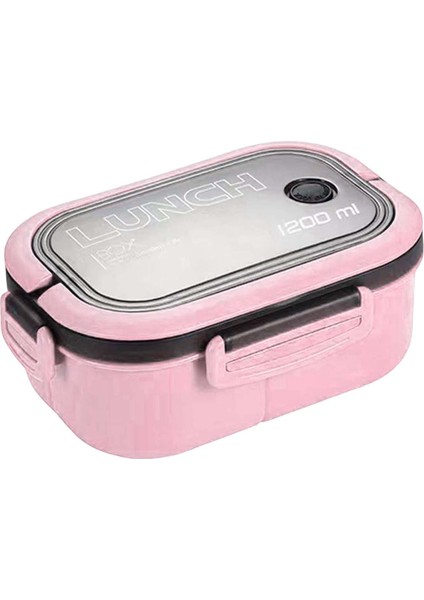 Öğle Yemeği Kutusu Yemek Kabı 2 Katlı 3 Bölmeli Bölünmüş Yeniden Kullanılabilir Aksesuar Gül Kırmızı (Yurt Dışından) fırsatları