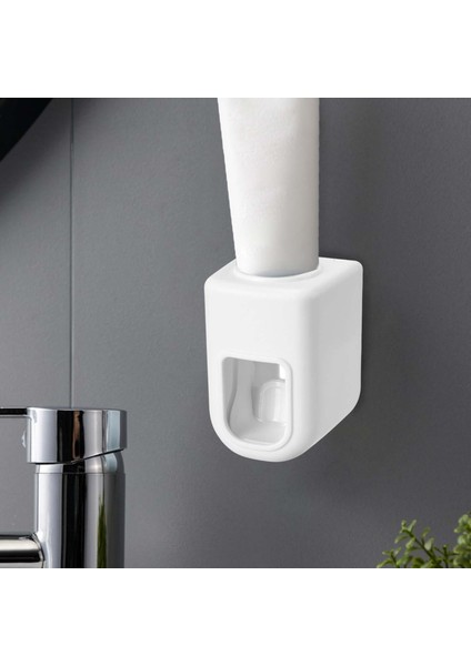 Duvara Monte Diş Macunu Dispenseri Otomatik Banyo Beyaz (Yurt Dışından) fırsatları